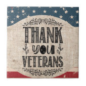 サンキュー退役軍人セラミックタイル タイル (正面)