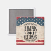 サンキュー退役軍人マグネット マグネット (正面/裏面)