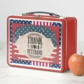 サンキュー退役軍人弁当箱 メタルランチボックス (インサイチュ)