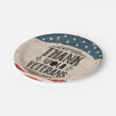 サンキュー退役軍人紙プレート ペーパープレート (アングル)