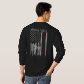 サンキュー退役軍人誇りを持った愛国米国国旗 Tシャツ (裏面フル)
