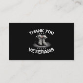 サンキュー退役軍人誇りを持った退役軍人デイパパGr 名刺 (裏面)