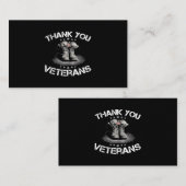 サンキュー退役軍人誇りを持った退役軍人デイパパGr 名刺 (正面/裏面)