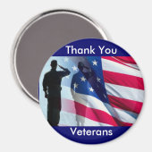 サンキュー退役軍人軍隊献上品 マグネット (正面/裏面)