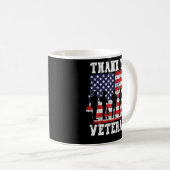 サンキュー退役軍人退役軍人日 コーヒーマグカップ (正面右)