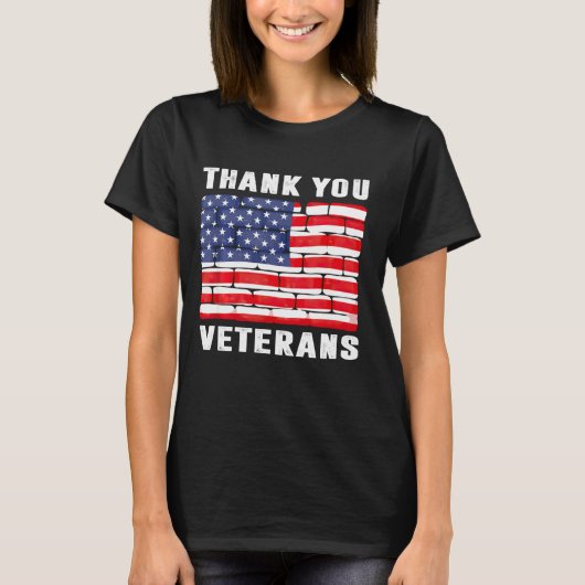 サンキュー退役軍人退役軍人Day For Women Tシャツ (正面)