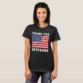 サンキュー退役軍人退役軍人Day For Women Tシャツ (正面フル)