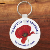 サンキュー退役軍人 キーホルダー (正面)