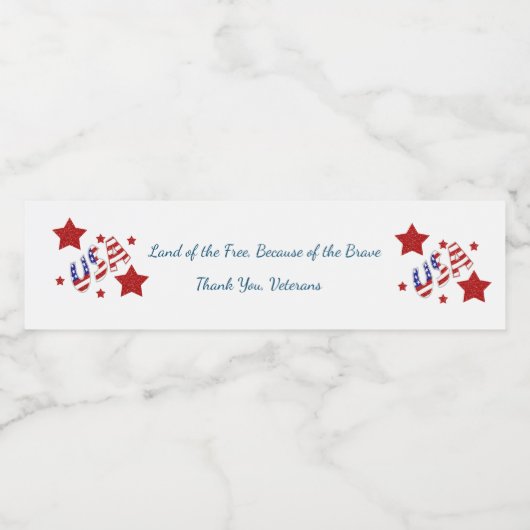 サンキュー退役軍人 ペットボトルラベル (シングルラベル)