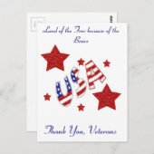 サンキュー退役軍人 ポストカード (正面/裏面)