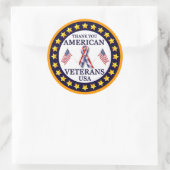 サンキュー退役軍人 ラウンドシール (バッグ)