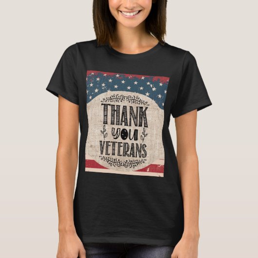 サンキュー退役軍人Tシャツ Tシャツ (正面)