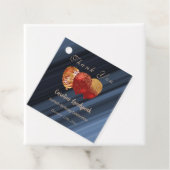 サンキュー金ゴールドグリッターレッドバルーン誕生日パーティー フェイバータグ (インサイチュ)