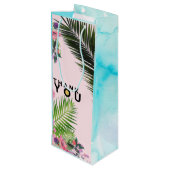 サンキュー金ゴールドリーフワインバッグ ワインギフトバッグ (裏面アングル)