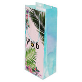 サンキュー金ゴールドリーフワインバッグ ワインギフトバッグ (正面アングル)