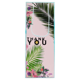 サンキュー金ゴールドリーフワインバッグ ワインギフトバッグ