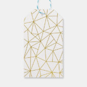 サンキュー金ゴールド緑ブライダルシャワーメッセージカード ギフトタグ (裏面)