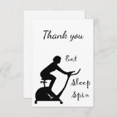 サンキュー食べスリープスピンクラスサイクリングサイクリング サンキューカード (正面/裏面)