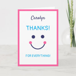 サンキュー.あなたは私を幸せにした。カスタマイズ カード