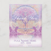 サンキュー | お悔み | ピンクのガーディアンエンジェル ポストカード (正面)