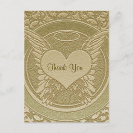 サンキュー | お悔み | ライトゴールド ポストカード