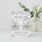 サンキュー | お悔み | ライフ・シルバーの木 ポストカード (スタンド正面)