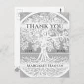 サンキュー | お悔み | ライフ・シルバーの木 ポストカード (正面/裏面)