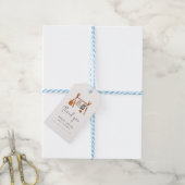 サンキュー |かわいいボホ服ベビーシャワー ギフトタグ (より糸付き)