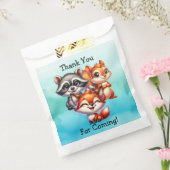 サンキュー |ウッドランドの生き物の赤ちゃんシャワー フェイバーバッグ (封をした状態)