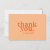 サンキュー カード | レトロ ピーチ オレンジ (正面)