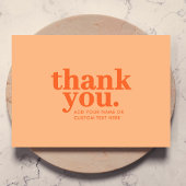 サンキュー カード | レトロ ピーチ オレンジ