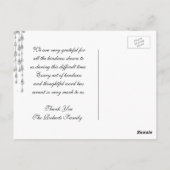 サンキュー | シルバー・ティアーズ ポストカード (裏面)