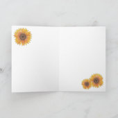 サンキュー スクイール ウィズ ヒマワリ カード (内部)