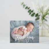 サンキュー |スタイリッシュタイポグラフィ発表 ポストカード (スタンド正面)