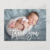 サンキュー |スタイリッシュタイポグラフィ発表 ポストカード (正面)