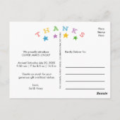 サンキュー スターズ | 赤ちゃんの誕生お知らせポストカード ポストカード (裏面)