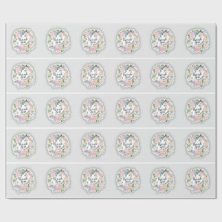 サンキュー ステッカー ラッピングペーパー