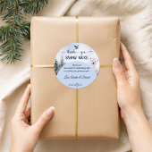 サンキュー スノー マッチ ポーラベア ベイビー シャワー ラウンドシール