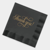 サンキュー!タイポグラフィフォイルナプキンス 箔ナプキン (左)