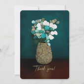 サンキュー!パチパチ花瓶シルバードル花 サンキューカード (正面)