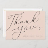 サンキュー | パーソナライズされた両側結婚 (正面/裏面)