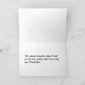 サンキュー（パープル）カード サンキューカード (内部)