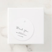 サンキュー ブライダルシャワー スウィート16 ホワイト シンプリー フェイバータグ (インサイチュ)