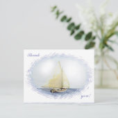 サンキュー!ブリジッド・オニール・ホーヴィーによる「セーリング」 ポストカード (スタンド正面)