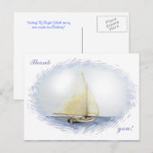 サンキュー!ブリジッド・オニール・ホーヴィーによる「セーリング」 ポストカード (正面/裏面)