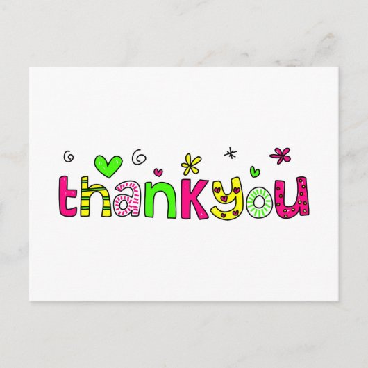 サンキュー ポストカード (正面)