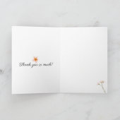 サンキュー メルシー 折り紙 グリーティング カード (内部)