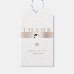 サンキュー!モダンサロン金ゴールドギフトラベル ギフトタグ