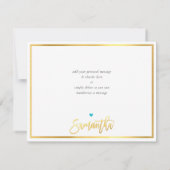 サンキュー モダンターコイズブルーゴールドライティング サマンサ (裏面)