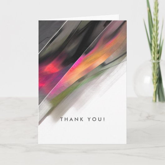 サンキュー.モダン絵画抽象芸術 サンキューカード (正面)